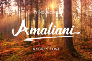 Amaliani Handwritten Script Font for Crafters