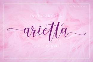 Arietta Font: Elegant Script Handwritten Fonts for Small Business Branding