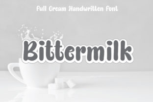 Bittermilk: A Bold Script Handwritten Font for Makers
