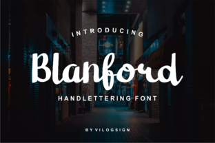 Blanford Handwritten Script Font for Crafters