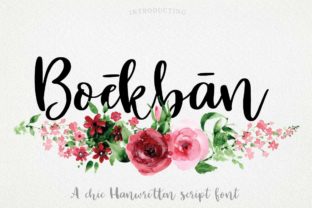 Boekban: A Feminine Script Handwritten Font for Makers
