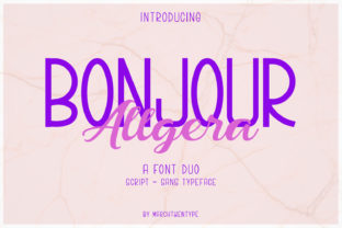 Bonjour Allgera Duo: A Script Handwritten Font Duo for Luxe Branding