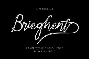 Brieghent Script Handwritten Font for Luxurious Design