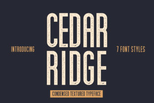 Cedar Ridge: A Versatile Sans Serif Font for Creative Product Design
