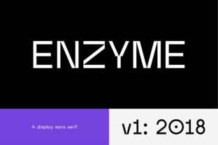 Enzyme: A Contemporary Sans Serif Display Font for Digital Design