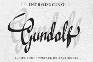 Gundalf: A Refined Script Handwritten Font for Elegant Design