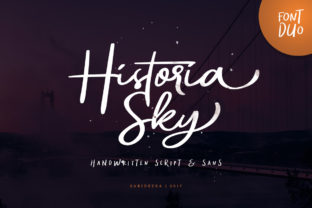 Historia Sky Duo: Elegant Script + Sans Font for Digital Design