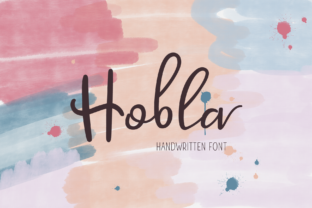 Hobla: A Script Handwritten Font for Creative Crafters and Product Designers