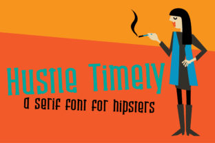 Hustle Timely: A Modern Serif Font for Clear, Confident Campaigns
