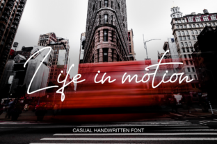 Life in Motion Font for Handmade Creators