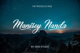 Nanda Script Font for Handmade Makers