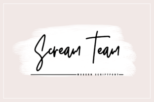 Scream Team Script Handwritten Font for Digital Branding