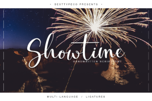 Showtime: A Script Handwritten Font That Elevates Branding