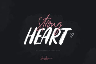 Strong Heart Duo: Elegant Script Handwritten Font for Scroll-Stopping Brand Content