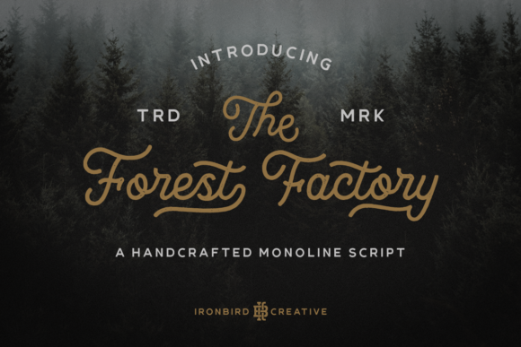 The Forest Factory: A Script Handwritten Font for Handmade Crafters