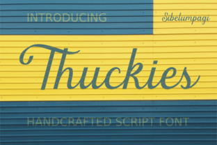 Thuckies: A Script Handwritten Font for Elegant Digital Branding