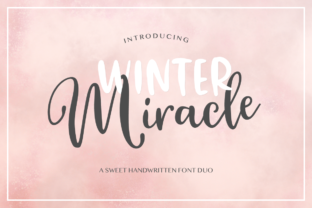 Winter Miracle Script Handwritten Font Duo