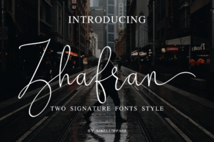 Zhafran: An Elegant Script Handwritten Font for Brand Campaigns